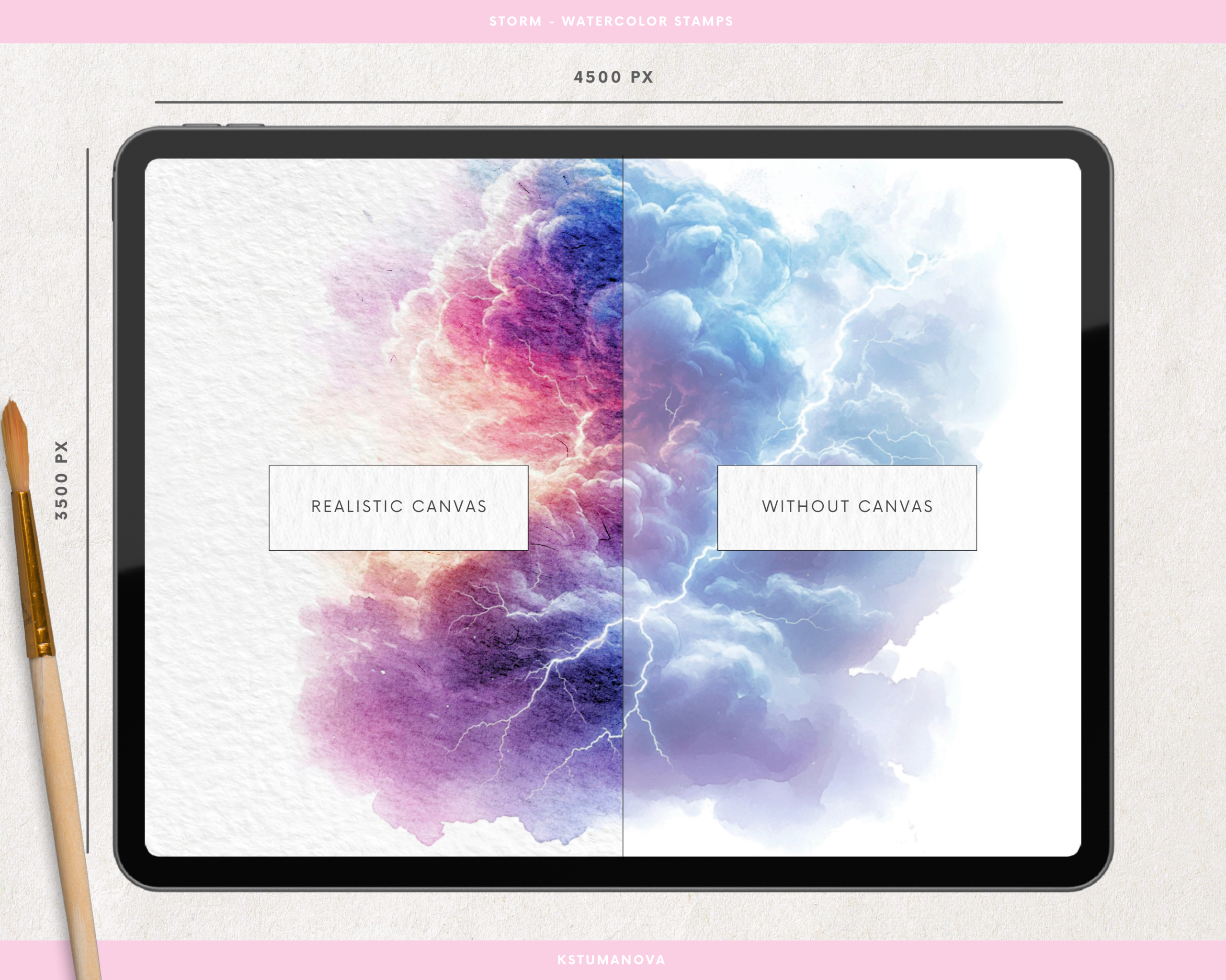 Watercolor storm stamps - Image 3