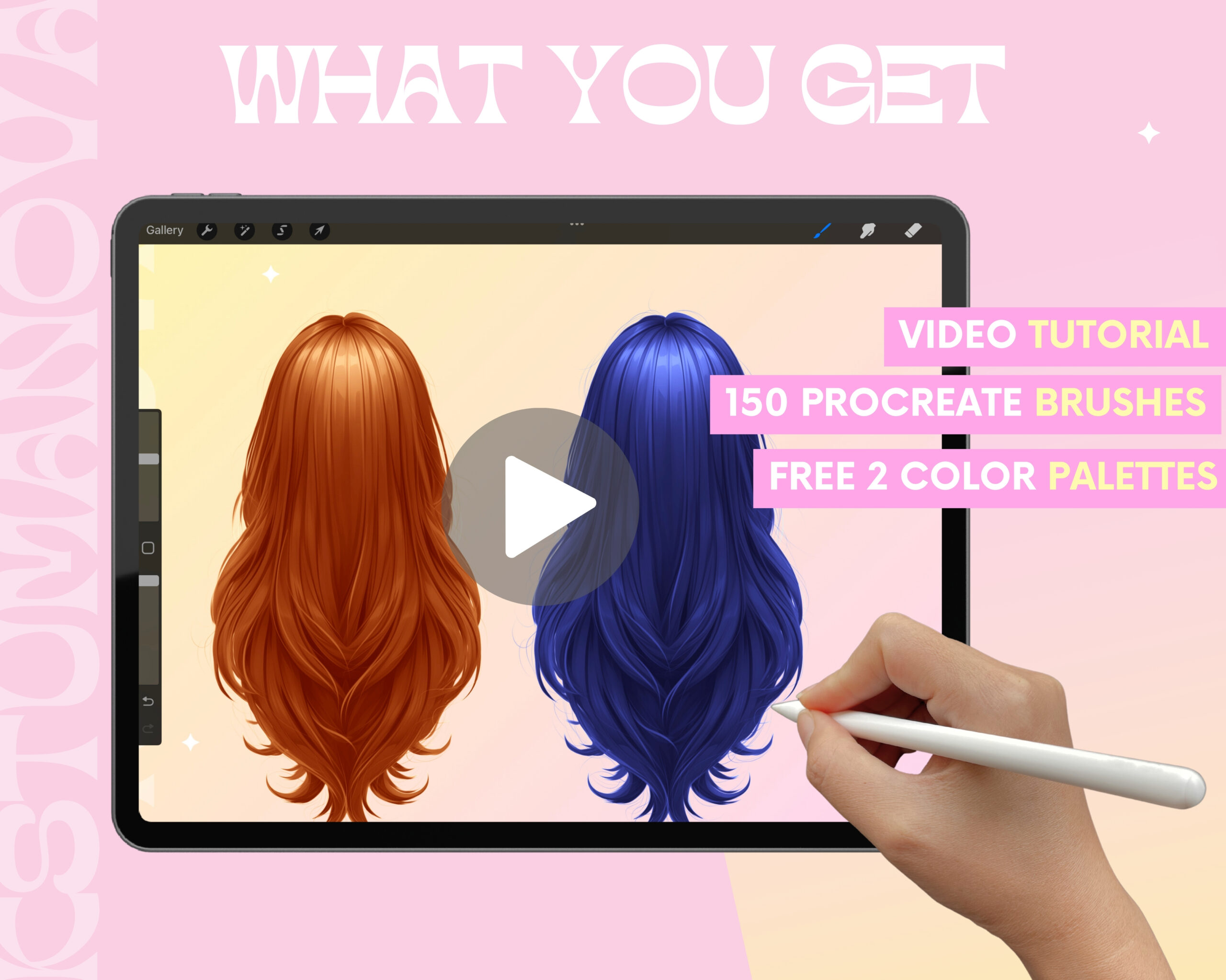 3D hairstyles stamps - Image 4